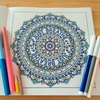 完成『Mandala Coloring Book』より