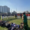 ISCバングラデシュ野球 Day6 警察チームと合同練習
