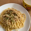 明太子なめ茸パスタ