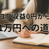 ブログ収益0円の私が、1万円を目指すために立てた戦略