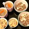 おうちごはん　納豆山芋おくら丼・ポテトサラダ・豚汁