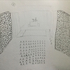 原爆で亡くなった方の数だけ黒丸を描きそれに囲まれて黙祷する他,長崎出身者の平和教育体験記