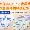 【2026年3月版】私が保有している金券系の株主優待銘柄まとめ｜QUOカード・ジェフグルメカードなど
