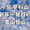 新年一発目の足慣らしに八ヶ岳蓼科山に登ってきた。お手軽日帰り女神茶屋ルート。2025.0.1.04