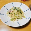 ホットクックで長ネギとベーコンのペペロンチーノ