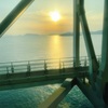 瀬戸大橋を渡って岡山に戻ります。
