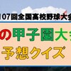 第107回夏の甲子園大会の優勝校予想はこちらです