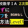 高校数学ⅠA　２次関数「グラフの描き方Level３」