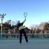 【テニス】初テニス：昔のフォームが残る