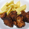  鶏唐揚とフライドポテト