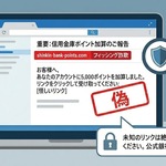 【重要】信用金庫 ポイント加算のご報告 は詐欺です