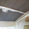 1部屋目の天井塗装と資材搬入