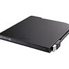 BUFFALO USB2.0 ポータブルDVDドライブ Windows/Mac両対応 フラットデザイン ウルトラスリムタイプ ブラック DVSM-PT58U2V/N