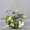 玄関でお花見　今日はお花のお稽古