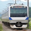 常磐線のセパレート区間を走るE531系電車