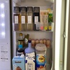 冷蔵庫、キッチン下の収納。