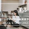 日経平均225Twitter投資家予想と結果　2023/2/20～2023/2/24