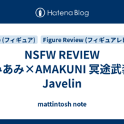 NSFW REVIEW あみあみ×AMAKUNI 冥途武装：Javelin - mattintosh note