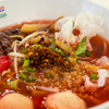 Thai - 赤いスープの麺と亀のゼリー…。