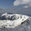 　冬の茶臼岳から朝日岳へ