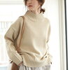 【楽天】ROPE' PICNIC バックスリットハイネックニットプルオーバー