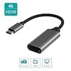 USB TYPE-C to HDMI 変換アダプター Type C HDMI 変換ケーブル 4K HDMIケーブル 設定不要 HDMI 変換 コネクタ Macbook、Surface book、Huawei、Lenovoなど対応