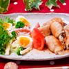 えのきの豚肉巻き照り焼き＆マカロニサラダ
