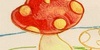 【ボールペン画】初心者でも描けるきのこ🍄の描き方｜制作過程（花とペンギン⑧）
