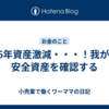 2026年資産激減・・・！我が家の安全資産を確認する