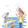 家族で海へお出かけ♪楽しい夏を満喫しよう！