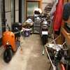 バイク小屋を整理整頓