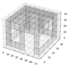 shapely for python で作成したpolygonをmesh化し、matplotlib で 3D表示