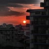 夕日とドラマチックトーン