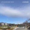 極寒の中、3時間走