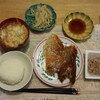 チキンラーメンのカルボナーラと羽根付き餃子