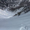 浅草岳　ヤチ"マナ沢左岸尾根登高ー極上ザラメ雪のムジナ沢滑降