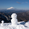 雪の塔ノ岳と寄ロウバイまつり