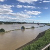 翌日の江戸川（台風通過後）