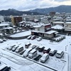 雪のある朝