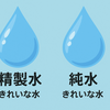 【精製水と純水の違いを解説】結論は大きな違いはない