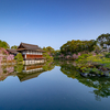 京都・岡崎 - 平安神宮の紅枝垂れ