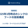 2025年3月時点のシンクロ・フードの技術構成