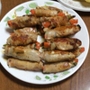 肉巻きを夕食に決定　初心忘れずベースギターを努力