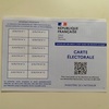 Carte électorale(投票所入場券)が届いた‼️