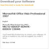 Microsoft Office Visio Professional 2007 Activation Key
