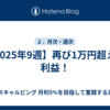 【2025年9週】再び1万円超えの利益！
