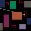 Ray casting with Bresenham algorithm in PICO-8 (PICO-8でブレゼンハムアルゴリズム)