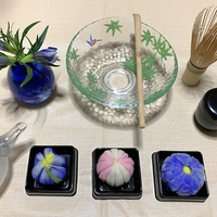 夏～秋の自宅お茶会・妻の手作り和菓子中上級編