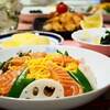 ♪サーモンちらし寿司＆ささみのゆずこしょう風味唐揚げ♪