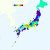 Tablet PC Penetration Rate by Prefecture in 2013, Japan